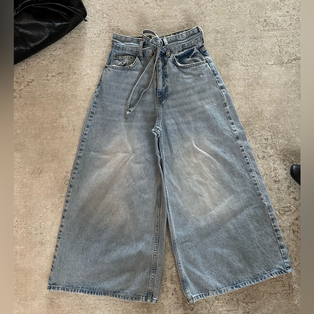 Zara Light Blue Flare Jeans